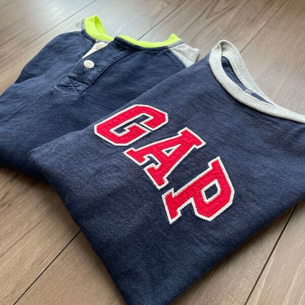 【130】GAP 長袖Tシャツ キッズ M 2枚セット