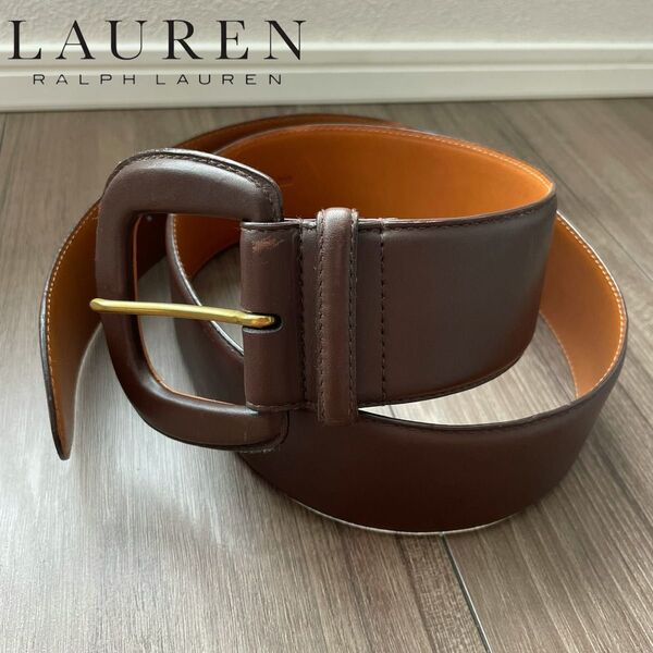 LAUREN RALPH LAUREN ラルフローレン ベルト レディース 本革 レザー ブラウン