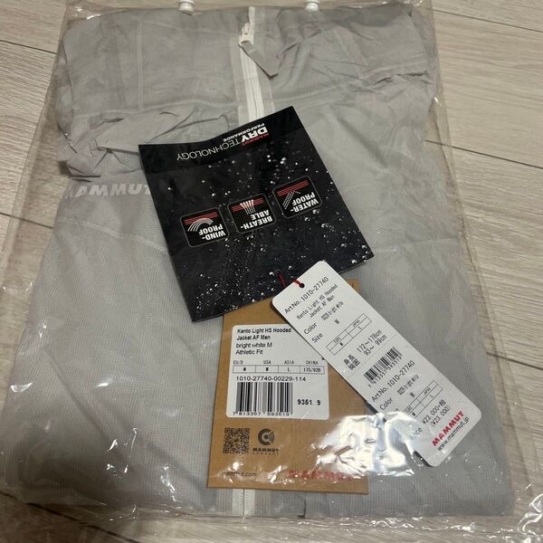【未使用】MAMMUT Kento Light HS Hooded Jacket AF Men サイズL マムート ジャケット