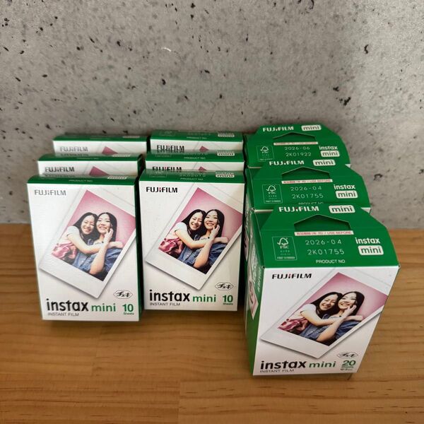 チェキ フィルム instaxmini jp1 10枚入×6 20枚入×3(合計120枚) 新品未開封品 instax