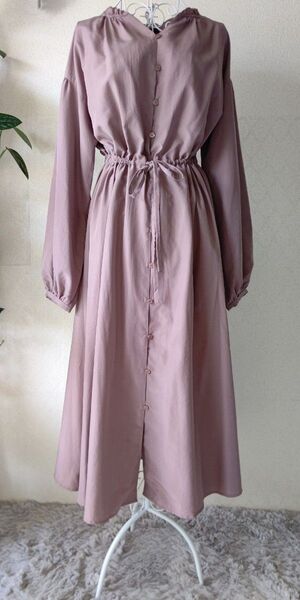 wclosetピンクベージュワンピース