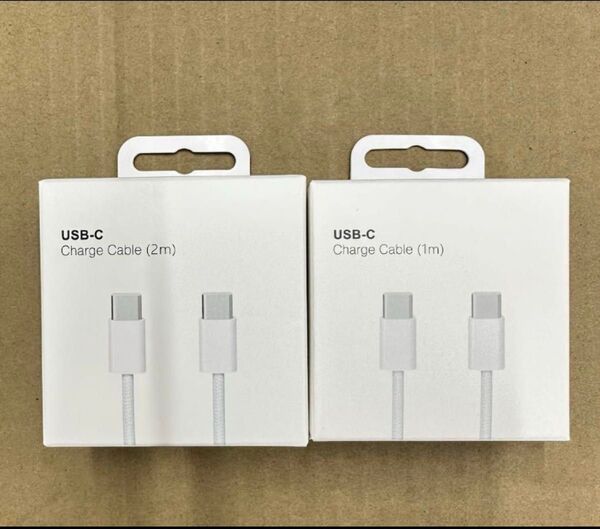TypeC to Cケーブル2本USB純正品同等 アンドロイドiphone