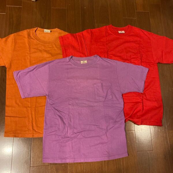 90年代アメリカ製グッドウェアポケットTシャツ3点セット