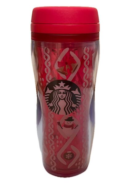 スターバックス プラスチックタンブラー ホリデー2021 ボトルケーブル ジョイフルフレンズ 355ml STARBUCKS