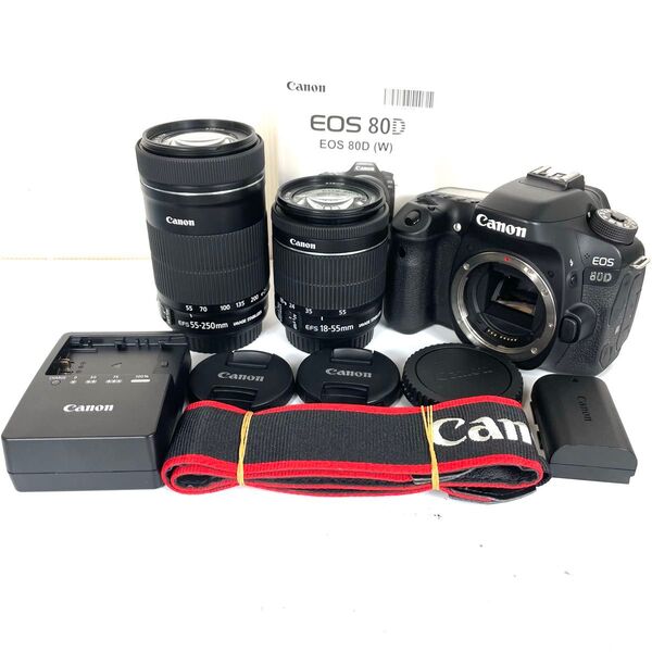 ショット数35956枚!!■極上品■ CANON EOS 80D ダブルズーム