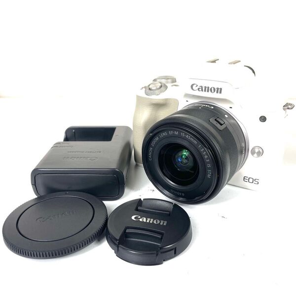 ■極上品■ CANON EOS Kiss M 標準ズームキット ホワイト
