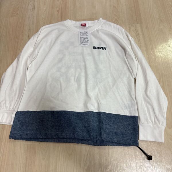 新品EDWIN長袖カットソーロンTキッズ子供服140cm 長袖 ロンT Tシャツ トップス