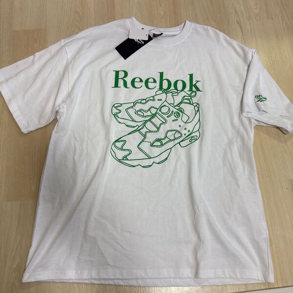 新品リーボックオーバーサイズ半袖TシャツレディースMサイズ白ボーイズライク Tシャツ ホワイト 半袖Tシャツ M 半袖