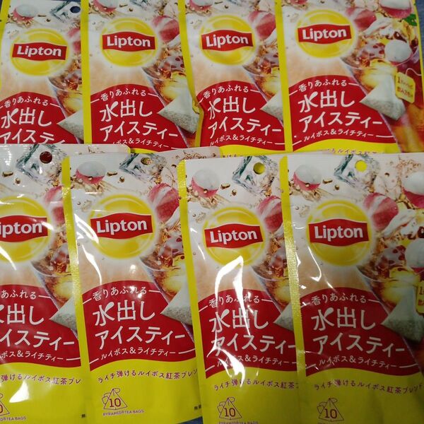 リプトン 水出しアイスティー ルイボス&ライチティー 8袋 Lipton