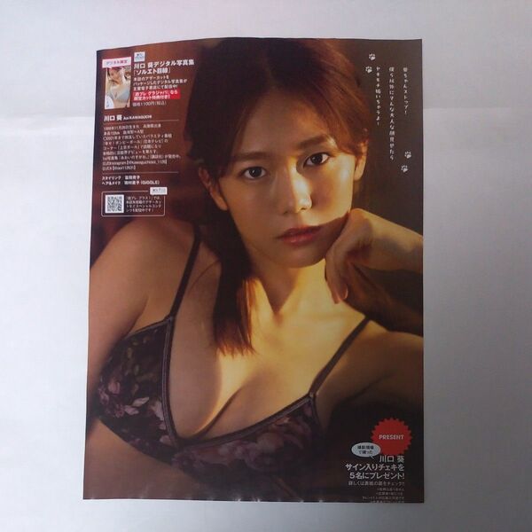 川口葵 水着グラビアの切り抜き8P