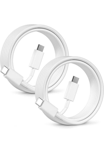 USB C ケーブル 60W iPhone16 iPhone15 ケーブル PD急速充電 USB C-C 2M 2本セット 超