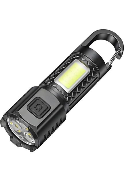 懐中電灯 小型 ledライト 充電式 軽量 高輝度チップ搭載 3モード調光 COBライト Type-C充電式 強力 軽量