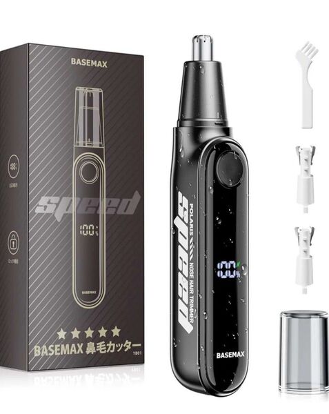 鼻毛カッターType-c充電式 鼻毛カッター メンズ 耳毛カッター 電動 ロック機能・持ち運び便利 低騒音 水洗い可能