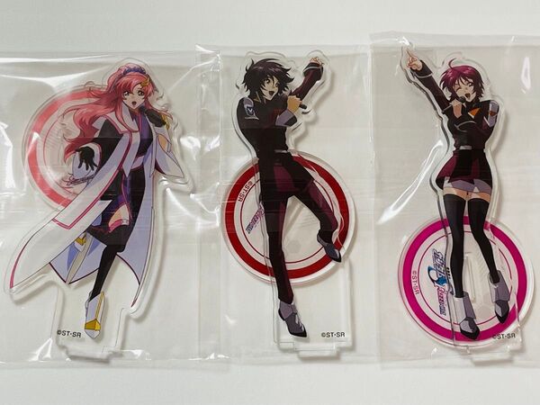 【新品・未開封】◇機動戦士ガンダムSEED◇「JOYSOUND/ジョイサウンド」アクリルスタンド3点セット◇