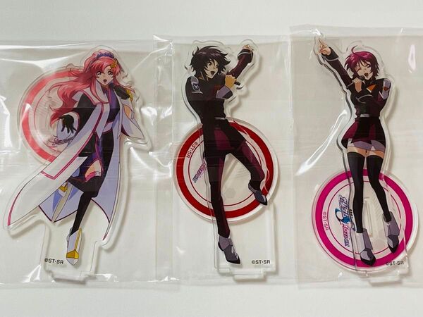 【新品・未開封】◇機動戦士ガンダムSEED◇「JOYSOUND/ジョイサウンド」アクリルスタンド3点セット◇