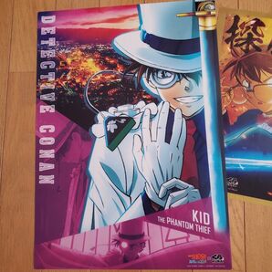 名探偵コナン 非売品 怪盗キッド クリアポスター くら寿司コラボ