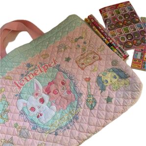 Jewelpet トートバッグ レッスン シール えんぴつ