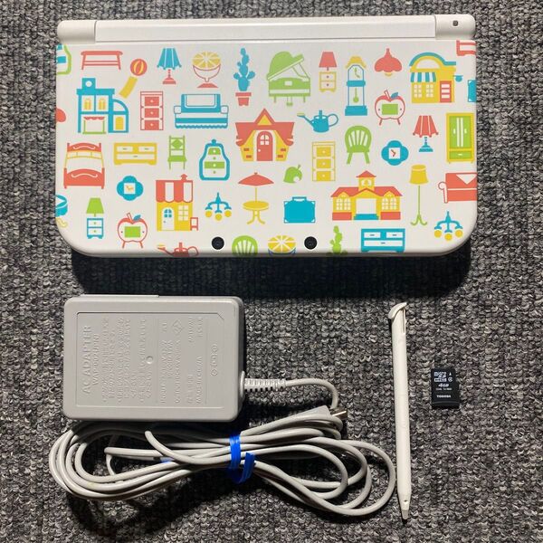 Newニンテンドー3DS LL どうぶつの森 ハッピーホームデザイナーパック 充電器付き