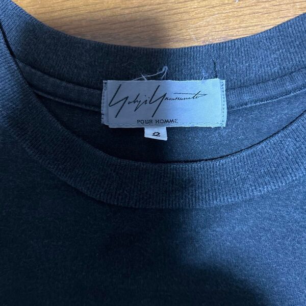 Yohji Yamamoto POUR HOMME Tシャツ 黒 サイズ2