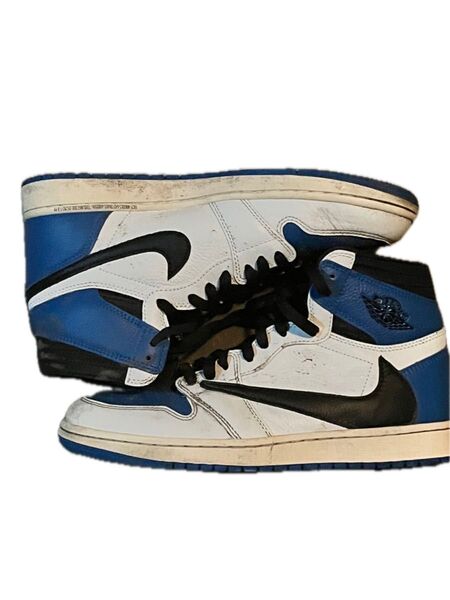 【確実正規品】Travis scott x fragment Air Jordan 1 High 27cm スニーカー ナイキ