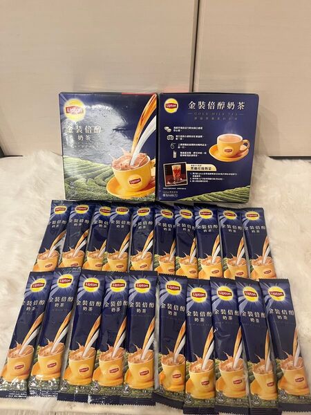 【20本】香港 Lipton リプトン ミルクティー 金裝倍醇茶