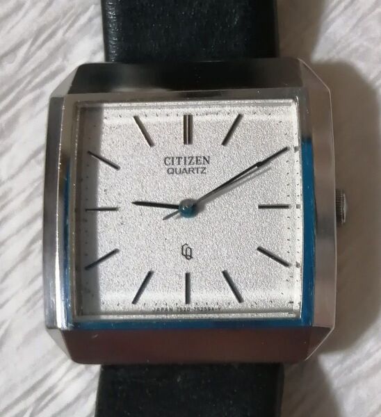 【動作品】CITIZEN シチズン QZ クォーツ スクエア 白文字盤 メンズ