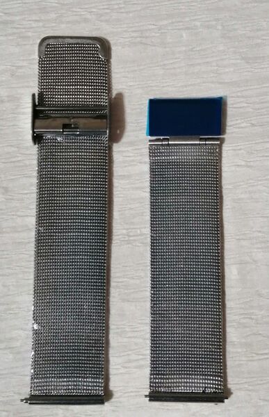 腕時計ベルト ブレスレット ステンレス メタル メッシュ 22mm クイックリリース 腕時計用バンド