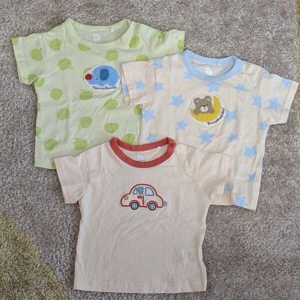 西松屋 ベビーTシャツ 3点セット