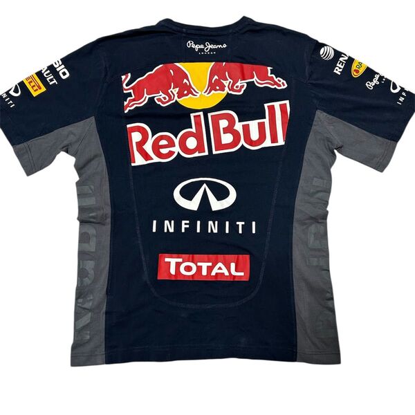 Pepe Jeans Red Bull racingロゴ Tシャツ ネイビー Mサイズ