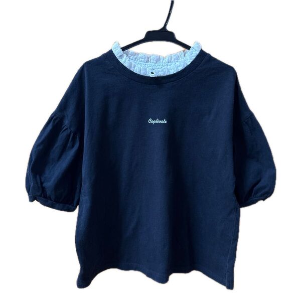 スタンドレース パフスリーブ Tシャツ 半袖