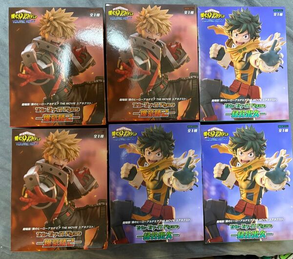 僕のヒーローアカデミア 緑谷出久 爆豪勝己 フィギュア 6個セット