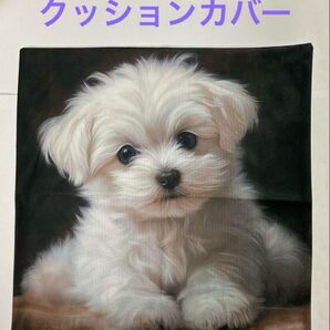 犬柄クッションカバー マルチーズ