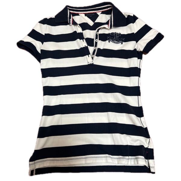 TOMMY HILFIGER ポロシャツ サイズM 半袖 ボーダーお値下げ不可