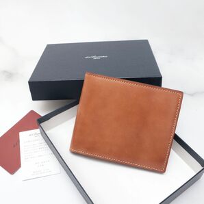 未使用 KTルイストン 二つ折り 財布 ブラウン コインケース コードバン