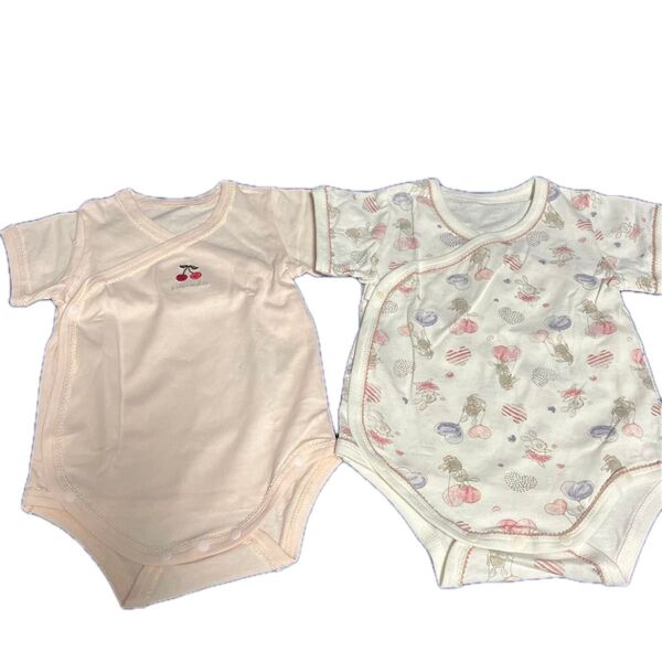 新品未使用☆プティマイン ロンパース インナー 肌着 80㎝ 女の子