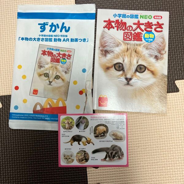 小学館の図鑑NEO特別版「本物の大きさ図鑑 動物」