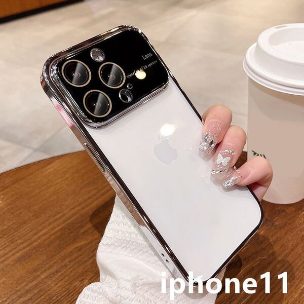 iphone11ケース カーバー TPU 指紋防止耐衝撃ホワイト1