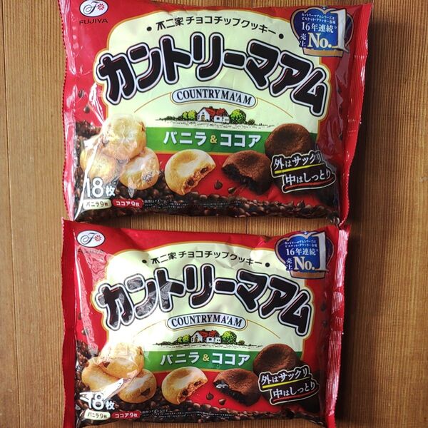 不二家 カントリーマアム バニラ&ココア 2袋