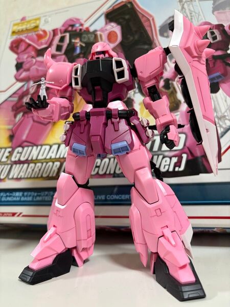 MG 1/100 ガンダムベース限定 ザクウォーリア(ライブコンサート Ver.) ミーア 素組完成品