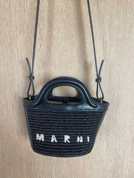 新品未使用 MARNI ミニバッグ かごバッグ マイクロ ブラック