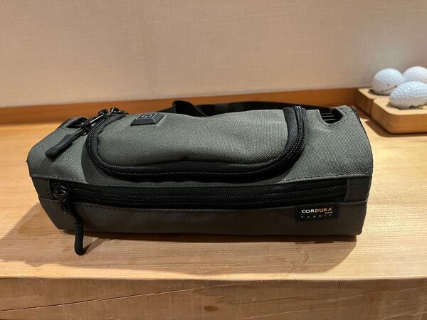 ウエストポーチ型ファン ボディバッグ CORDURA カーキ