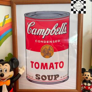 【フレームなし】キャンベルスープ アートポスター アメリカン雑貨 ヴィンテージ アメリカン雑貨 アメリカンダイナー ダイナー