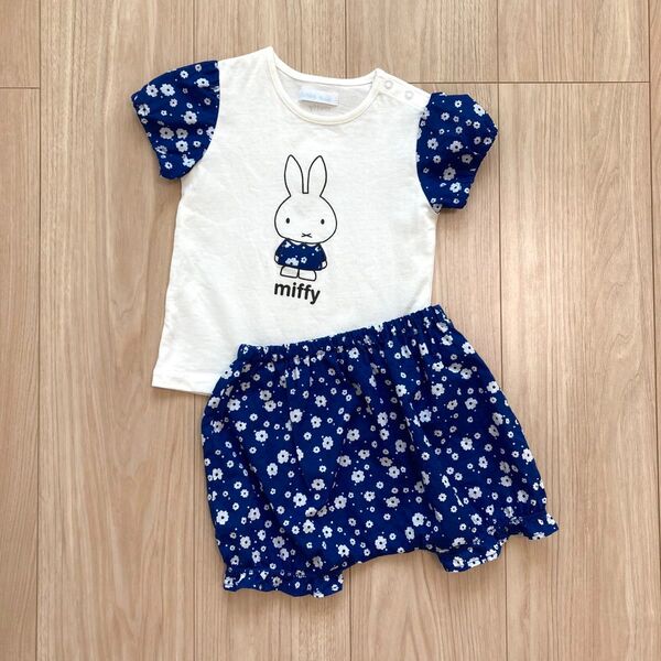べべ ミッフィー セットアップ ブルマ 半袖 Tシャツ 上下セット ベビー 女の子 80-90