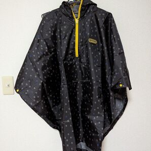 150cm OUTDOOR レインポンチョ ブラック