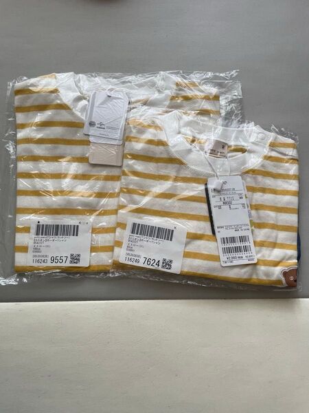 【2枚セット】プティマイン ミニオン ボーダーTシャツ 80 100サイズ 新品未使用