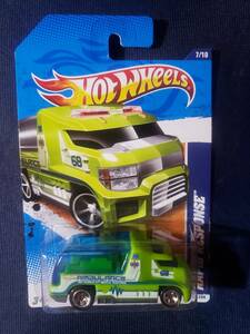 Hot Wheels　RAPID RESPONSE　LIME GREEN　MATTEL TOYS　ホットウィール 