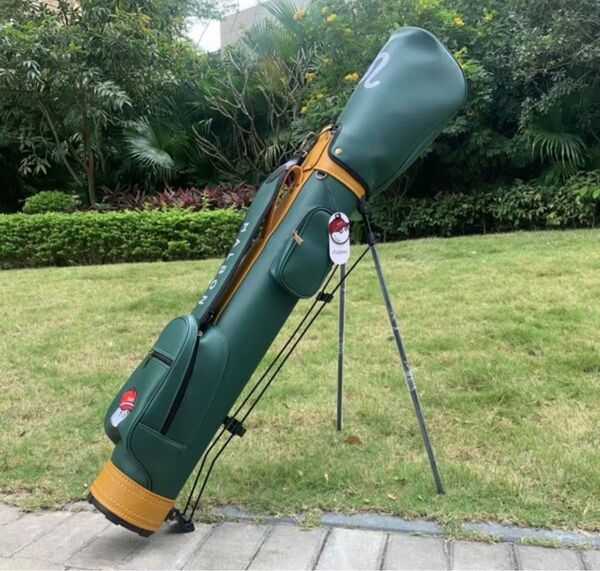 malbon Golfマルボンゴルフ ラウンドスタンドキャディバッグ セルフスタンドバッグ グリーン 新品未使用