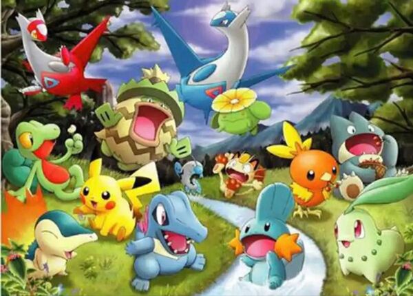 ダイヤモンドアート作成キット☆ポケモン☆四角ビーズ☆