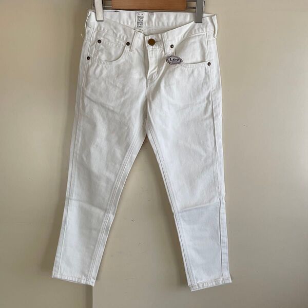 新品★Lee リー アンクルカット 9分丈 スキニーデニム LL0606定価14,300円 ホワイト デニム デニムパンツ