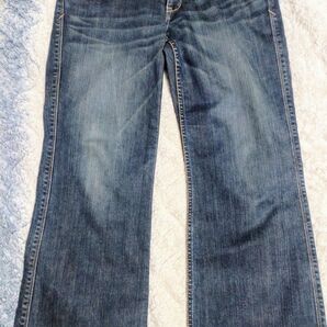 ブーツカットデニム ダークブルー